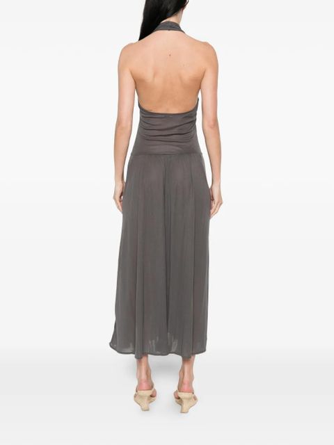 St. Agni V-neck midi dress - Grey