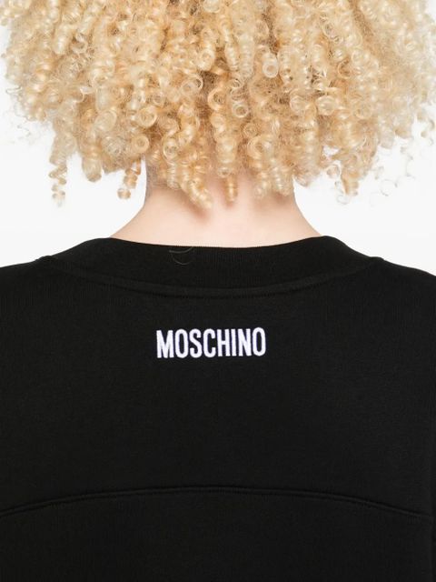 Moschino face-print sweatshirt - Black