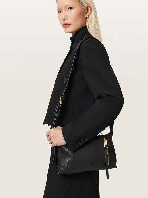 AllSaints torebka zamszowa ALBA