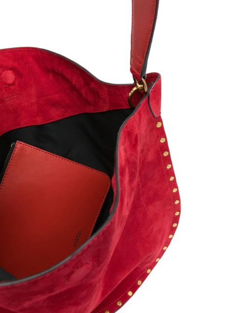 ISABEL MARANT Oskan Soft Hobo bag - Red