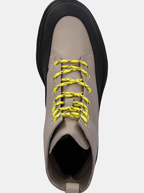 Ecco workery skórzane Grainer Dress damskie kolor beżowy na platformie 214853-55254