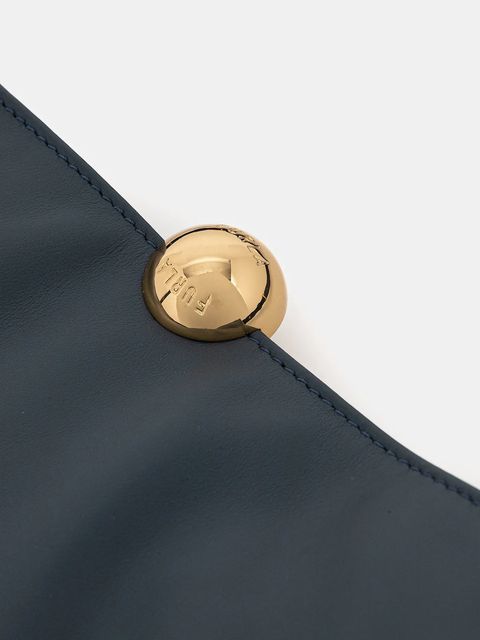 Furla torebka skórzana kolor niebieski WB01365.BX3168.GU000 - zdjęcie produktu nr 2