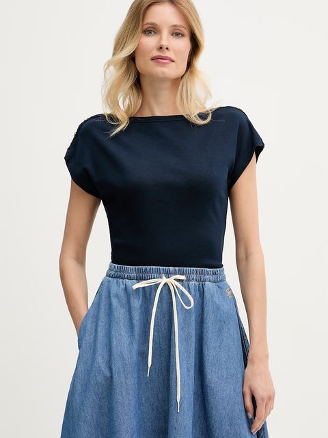 Tommy Hilfiger T-shirt damski bawełniany - zdjęcie produktu nr 1