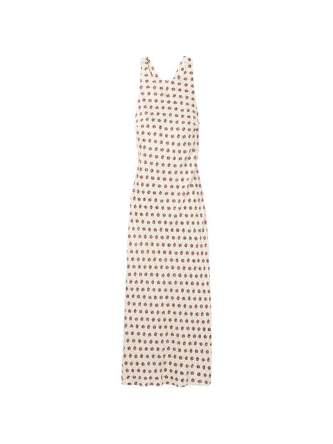 Claudie Pierlot criss-cross floral-print dress - Neutrals - zdjęcie produktu nr 1