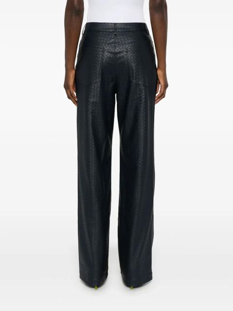 ROTATE BIRGER CHRISTENSEN braided straight-leg trousers - Blue