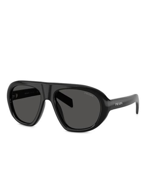 Prada Eyewear wrap-frame tinted sunglasses - Black - zdjęcie produktu nr 2