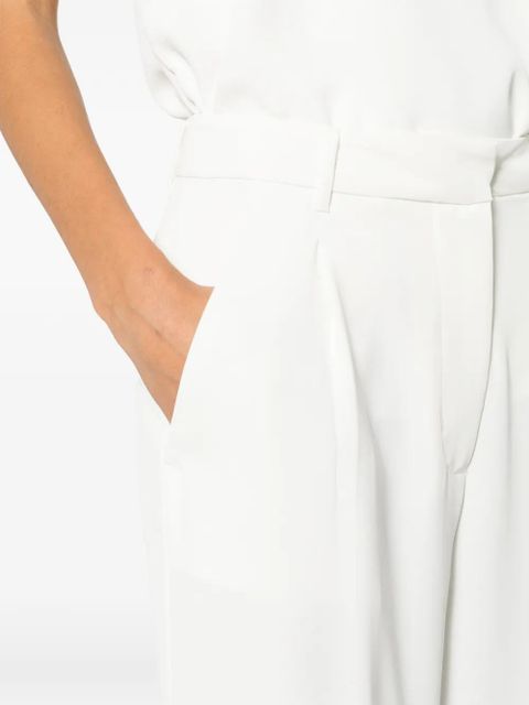 Eleh pleated wide-leg trousers - White