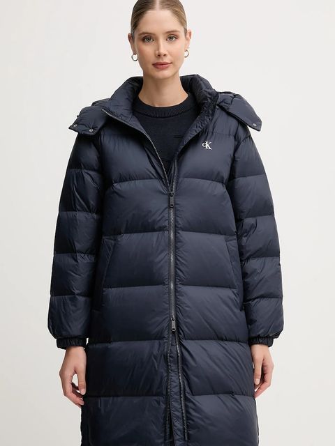Calvin Klein Jeans kurtka puchowa kolor granatowy zimowa LV047D502G - zdjęcie produktu nr 1