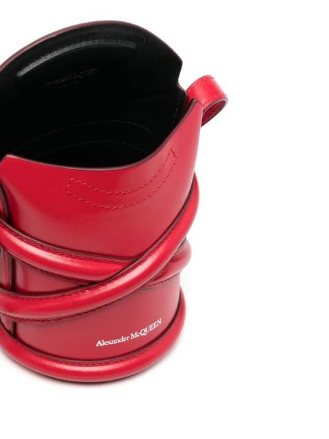 Alexander McQueen micro The Curve cross body bag - Red