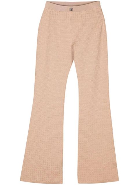 Givenchy 4G-jacquard flared trousers - Neutrals - zdjęcie produktu nr 1
