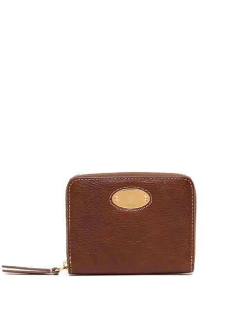 Mulberry grained-leather logo-plaque purse - Brown - zdjęcie produktu nr 1