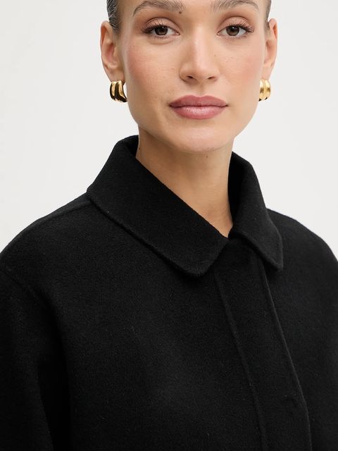 BOSS kurtka wełniana kolor czarny przejściowa 50546091 - zdjęcie produktu nr 2