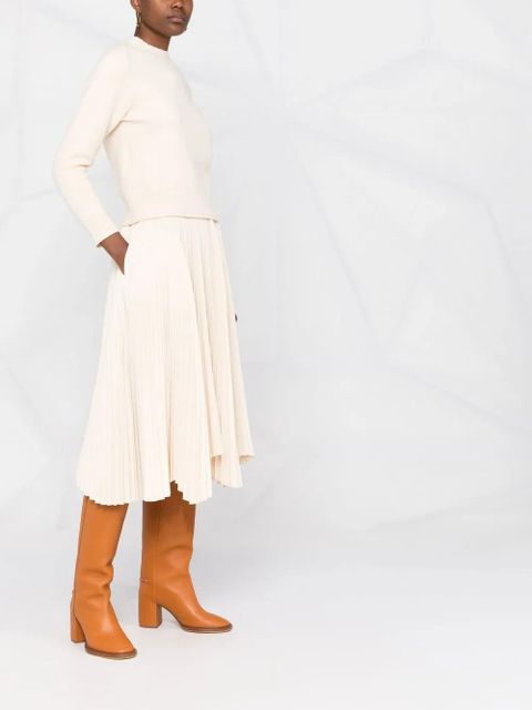 Jil Sander crew-neck knitted jumper - Neutrals