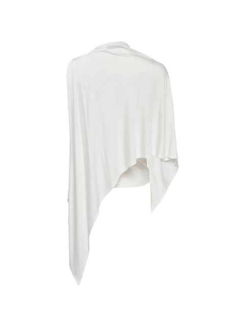 Self-Portrait draped relaxed-fit top - White - zdjęcie produktu nr 2
