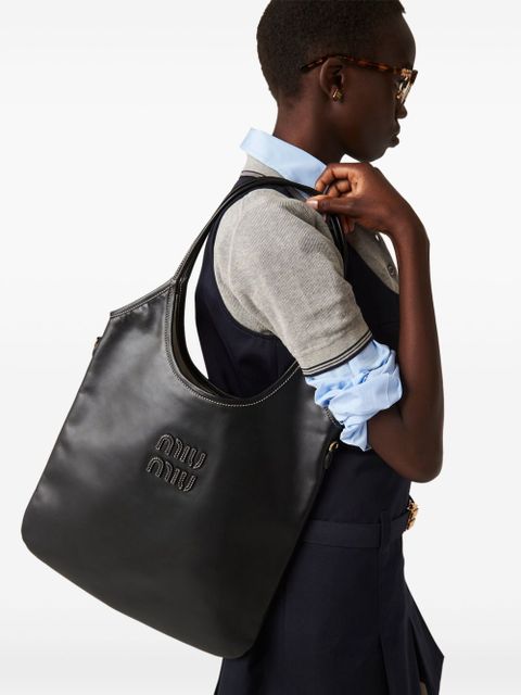 Miu Miu Ivy tote bag - Black - zdjęcie produktu nr 2