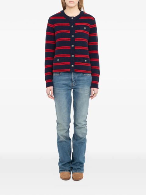 Zadig&Voltaire striped pocket cardigan - Blue - zdjęcie produktu nr 2