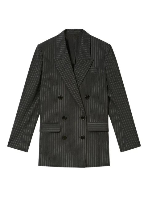 ISABEL MARANT Jevima pinstripe double-breasted blazer - Grey - zdjęcie produktu nr 1