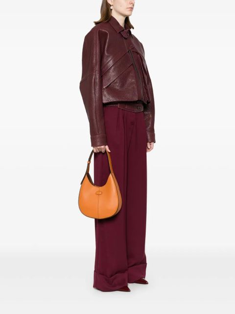 Tod's logo-patch tote bag - Orange