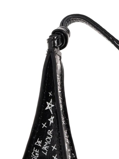 Zadig&Voltaire eiffel tower leather keyring - Black