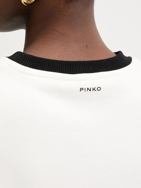 Pinko bluza bawełniana damska kolor biały gładka 105609 A2TD - zdjęcie produktu nr 2