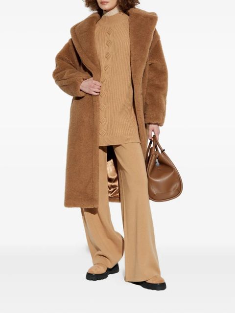 Max Mara cable-knit high-neck jumper - Brown