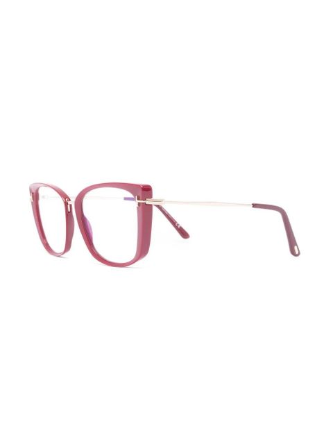 TOM FORD Eyewear square-frame optical glasses - Red