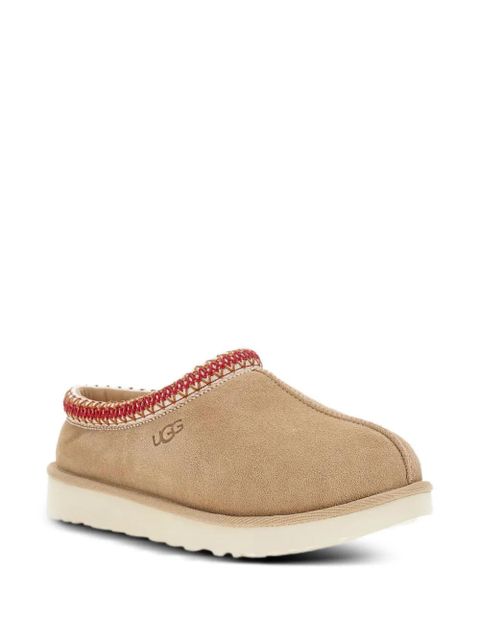 UGG braided-trim suede slippers - Brown