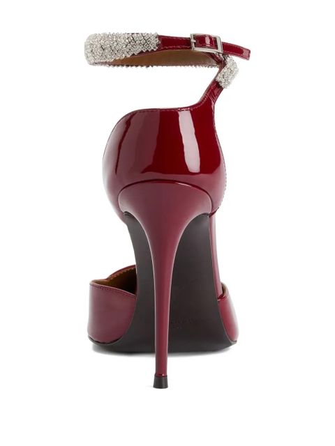 Giuseppe Zanotti 105mm Elenie crystal-embellished pumps - Red