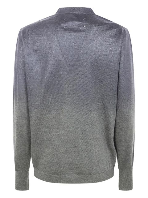 Maison Margiela button ombre cardigan - Grey