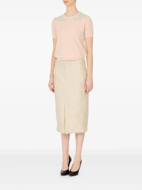 Maison Margiela high-waisted tailored skirt - Neutrals - zdjęcie produktu nr 2