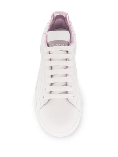 Dolce & Gabbana Portofino leather sneakers - White - zdjęcie produktu nr 2