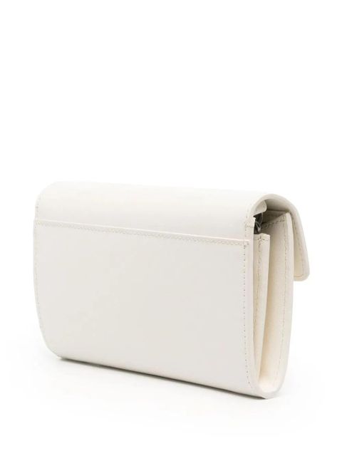 PINKO logo-plaque crossbody bag - White