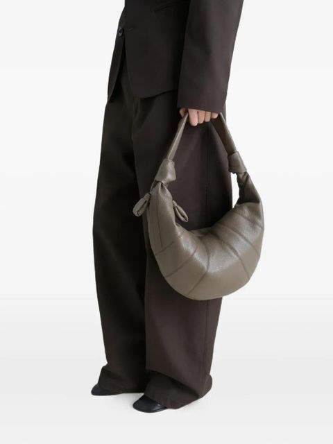 LEMAIRE Fortune Croissant knotted panelled shoulder bag - Green