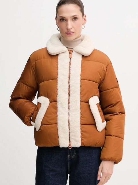 Save The Duck kurtka HONEY kolor brązowy zimowa D32338W.MEGA21