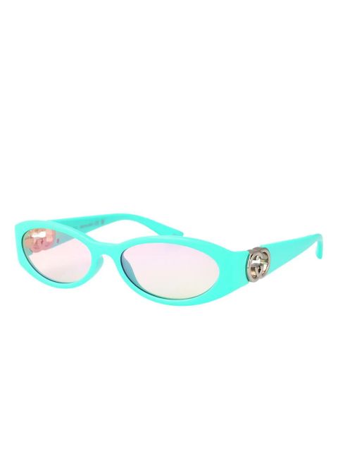 Gucci Eyewear oval frame sunglasses - Blue