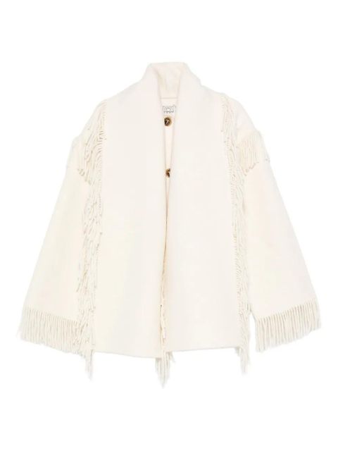 TOTEME fringed mantel jacket - Neutrals - zdjęcie produktu nr 1
