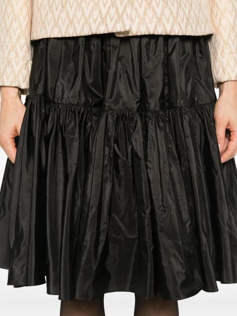 Valentino Garavani taffeta silk skirt - Black