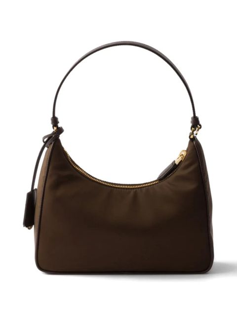 Prada mini Re-Edition 2005 logo-detail tote bag - Brown - zdjęcie produktu nr 2