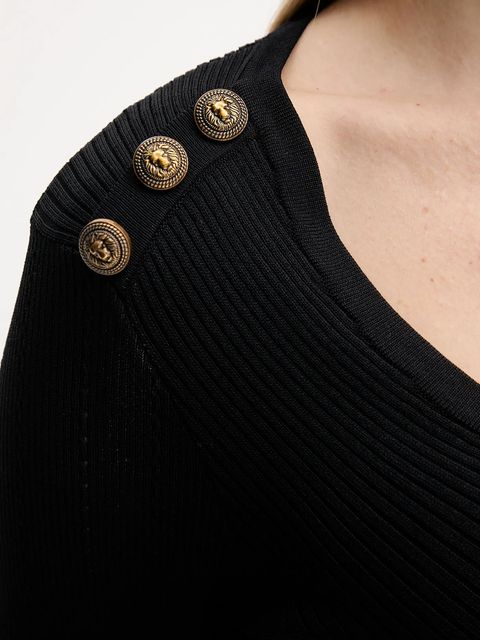 Gaudi sukienka kolor czarny mini rozkloszowana 521FD13008