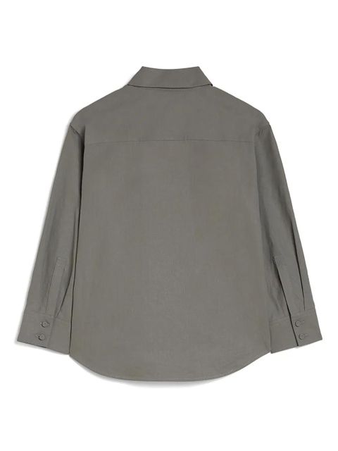 Jil Sander curved hem shirt - Grey