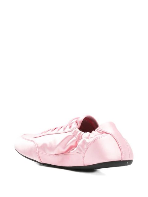Prada Collapse ruched sneakers - Pink