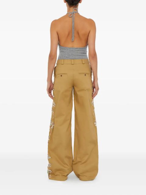 Christopher Esber halterneck cashmere top - Grey - zdjęcie produktu nr 2