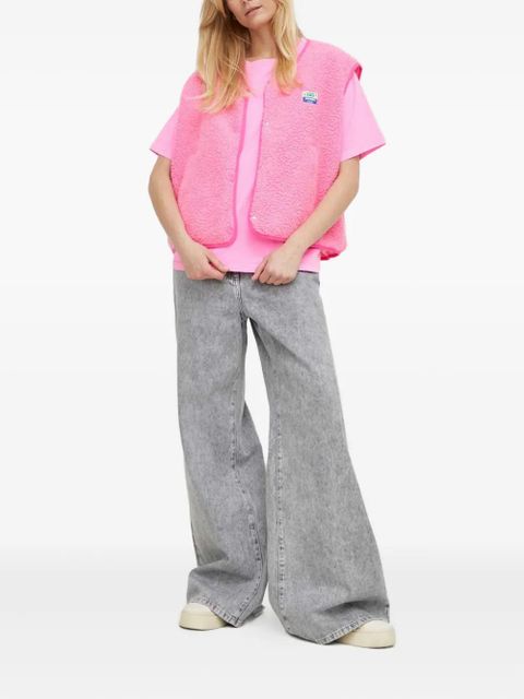 American Vintage press-stud gilet - Pink