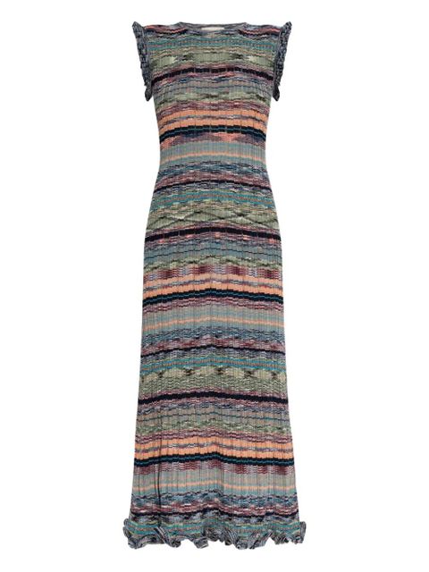 Ulla Johnson striped knitted dress - Green - zdjęcie produktu nr 1