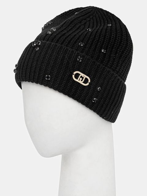 Liu Jo czapka kolor czarny 2F5017.M0300 - zdjęcie produktu nr 2