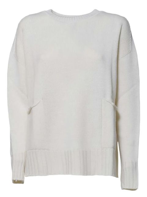 SOLOTRE crew-neck sweater - White - zdjęcie produktu nr 1
