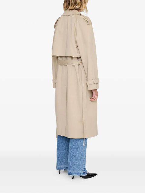 ANINE BING maxi double-breasted trench - Neutrals