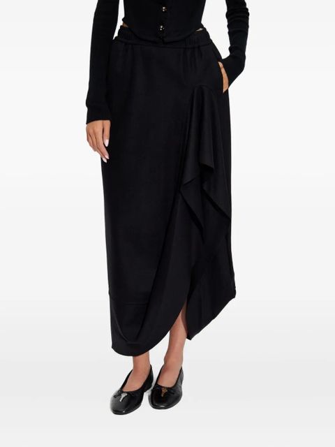 Vivienne Westwood ruffled pocketed asymmetrical skirt - Black - zdjęcie produktu nr 2