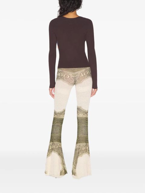 Jean Paul Gaultier long-sleeve buttoned cardigan - Brown - zdjęcie produktu nr 2