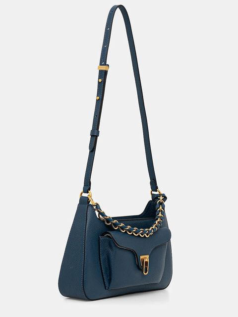 Coccinelle torebka skórzana kolor niebieski E1.TFK.12.01.01